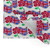 Rose and The Union Jack Flag