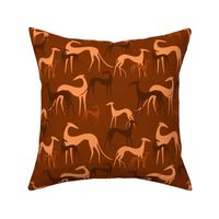 sighthounds brown orange