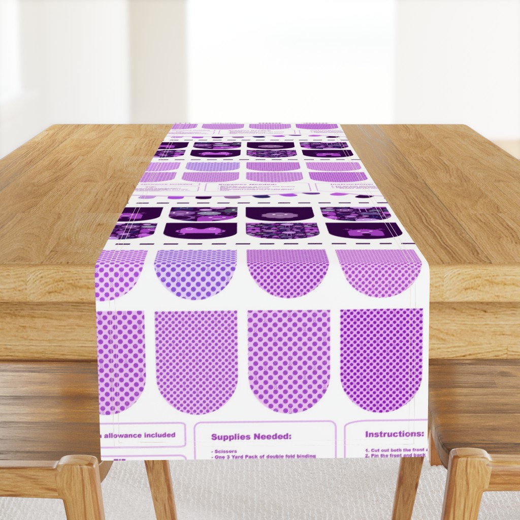 Banner/Bunting Kit - Purples