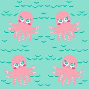 Not Inky Octopus! - Summer Daydream - © PinkSodaPop 4ComputerHeaven.com 