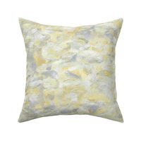 abstract paint swirl - yellow and grey