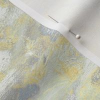 abstract paint swirl - yellow and grey