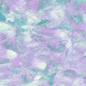 abstract paint swirls - teal and purple