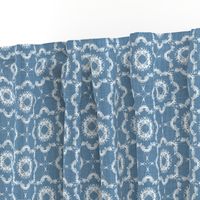 Inky Floral - French Blue