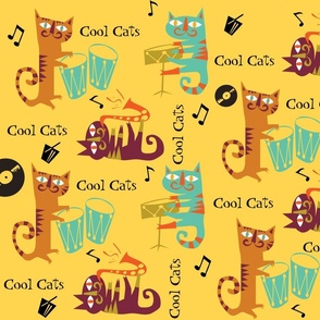 Retro Cool Jazzy Cats