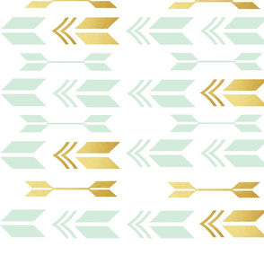 Mint Gold Foil Arrows