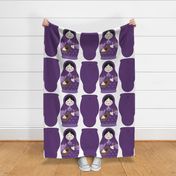 Matryoshka Solo Artist Pillow - Purple