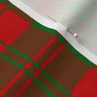 Erskine 1842 tartan, 6" red and green, Vestiarium Scoticum