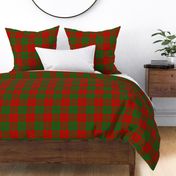 Erskine 1842 tartan, 6" red and green, Vestiarium Scoticum