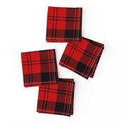 Erskine black and red tartan, 6"