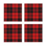 Erskine black and red tartan, 6"