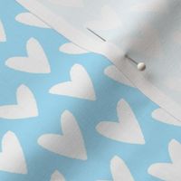 blue white hearts