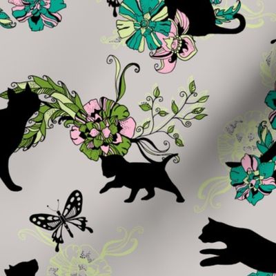 crafty cats butterfly chase!