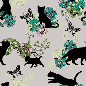 crafty cats butterfly chase!