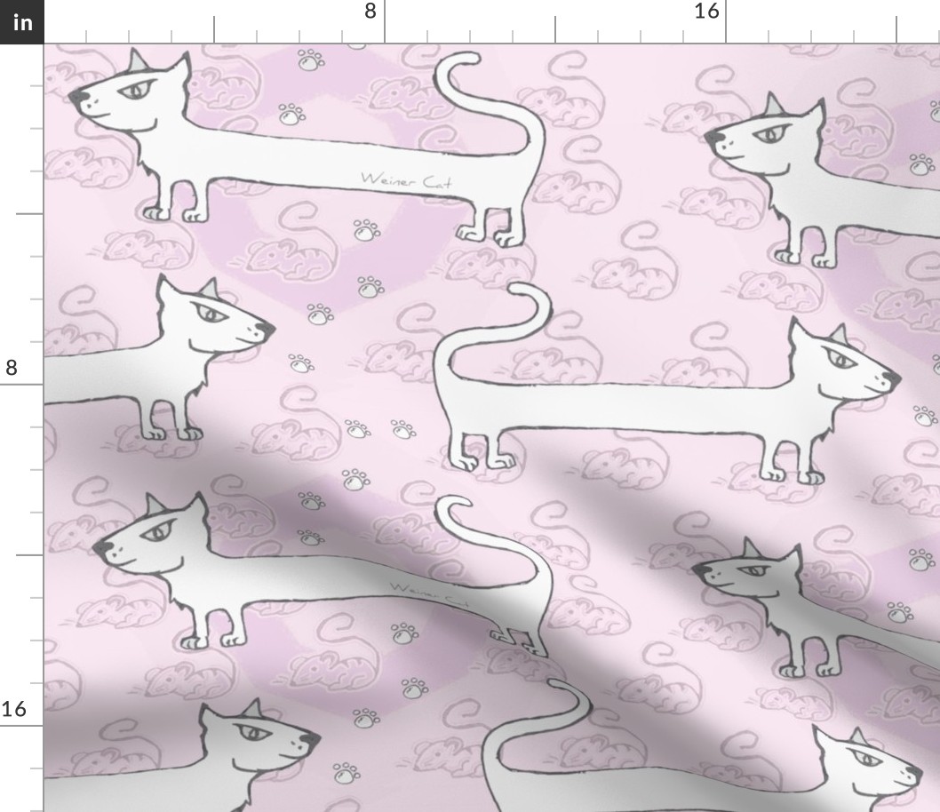 Weiner cat pink 