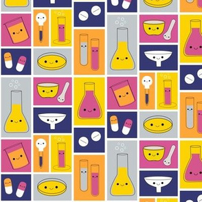 Happy Pharmacy Friends - Royal Blue, Yellow, Dark Pink