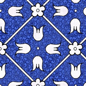 Medieval Deck Pattern Blue