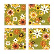 Retro Geo Flowers