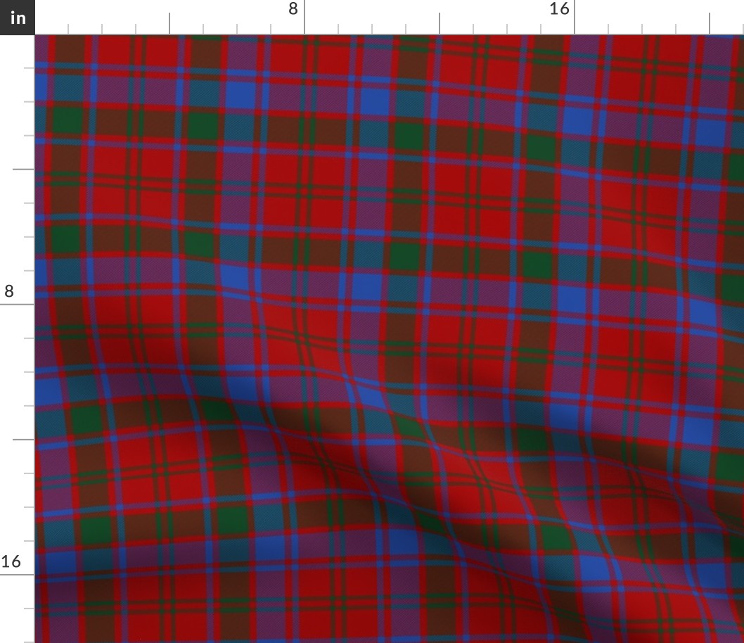 Robertson tartan from 1819, 9" bright, Wilsons of Bannockburn