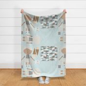 BOY Doll Fabric - Grey + Quilt