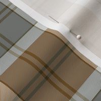 Bannockbane trade tartan, 6"  grey and tan