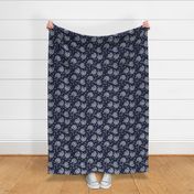 Cate Wildflowers in atlantic navy