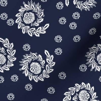 Cate Wildflowers in atlantic navy