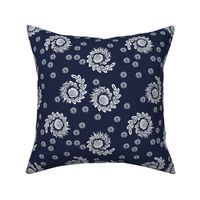 Cate Wildflowers in atlantic navy