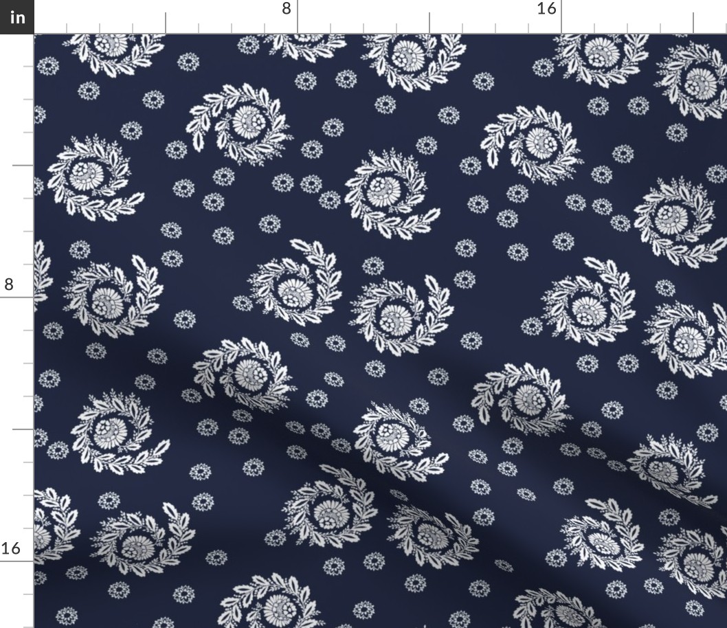 Cate Wildflowers in atlantic navy