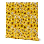 sunflower shower on sand leopard