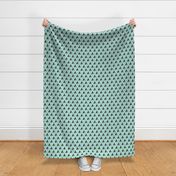 Trendy teepee and indian summer arrow illustration geometric aztec print in mint
