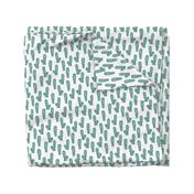 Cactus cacti garden botanical mint green pattern 