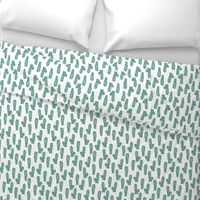 Cactus cacti garden botanical mint green pattern 