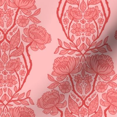 rococo wallpaper - pink