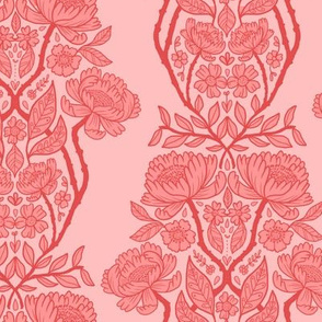 rococo wallpaper - pink