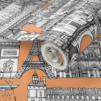 Paris toile cantaloupe