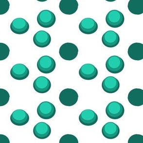 Lakes_polka dots in cerulean teal