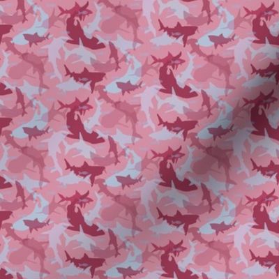 Oh My Sharks! Pattern in Red & Purple Hues