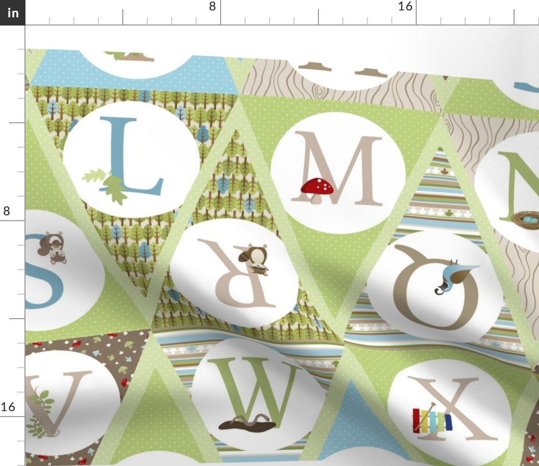 Woodland Alphabet Bunting Kit