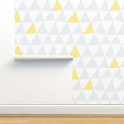 Huge Grey and Yellow Triangles by Friztin