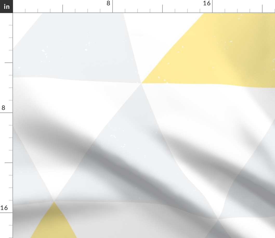 Huge Grey and Yellow Triangles by Friztin