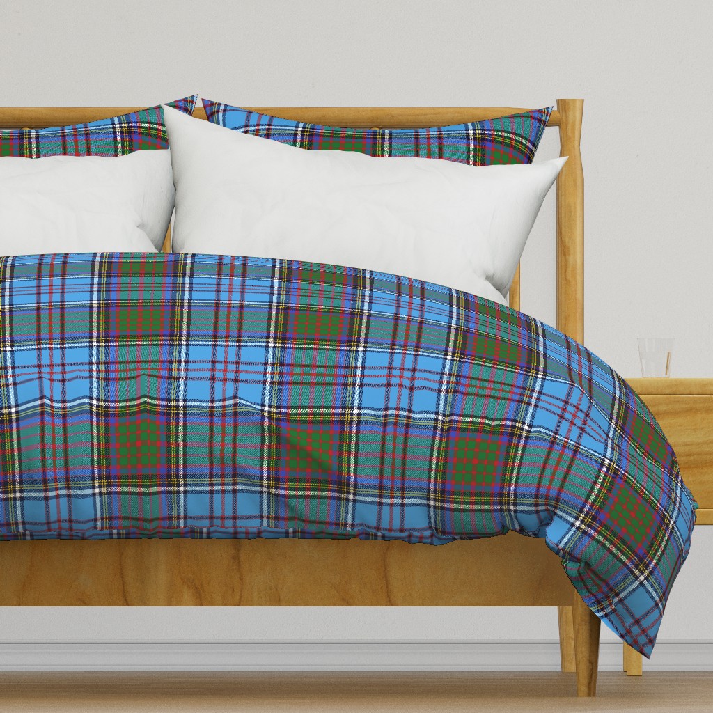 Anderson 1900 family tartan, azure/green, 12"