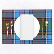 Anderson 1900 family tartan, azure/green, 12"