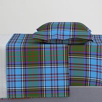 Anderson 1900 family tartan, azure/green, 12"