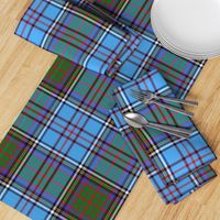 Anderson 1900 family tartan, azure/green, 12"