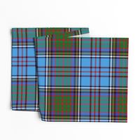 Anderson 1900 family tartan, azure/green, 12"