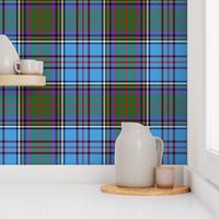 Anderson 1900 family tartan, azure/green, 12"