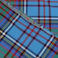 Anderson 1900 family tartan, azure/green, 12"