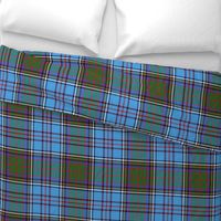 Anderson 1900 family tartan, azure/green, 12"