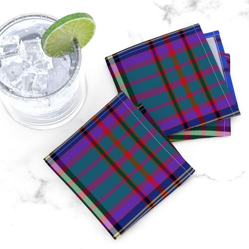 Anderson tartan, blue/green/purple, 12"